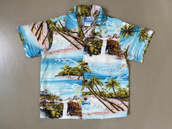 Vintage Kids Hawaiian Shirt/Kids Hawaiian shirt//L