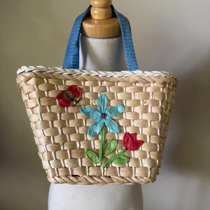 Woven Basket Small Handbag: Boho Kids Summer Tote