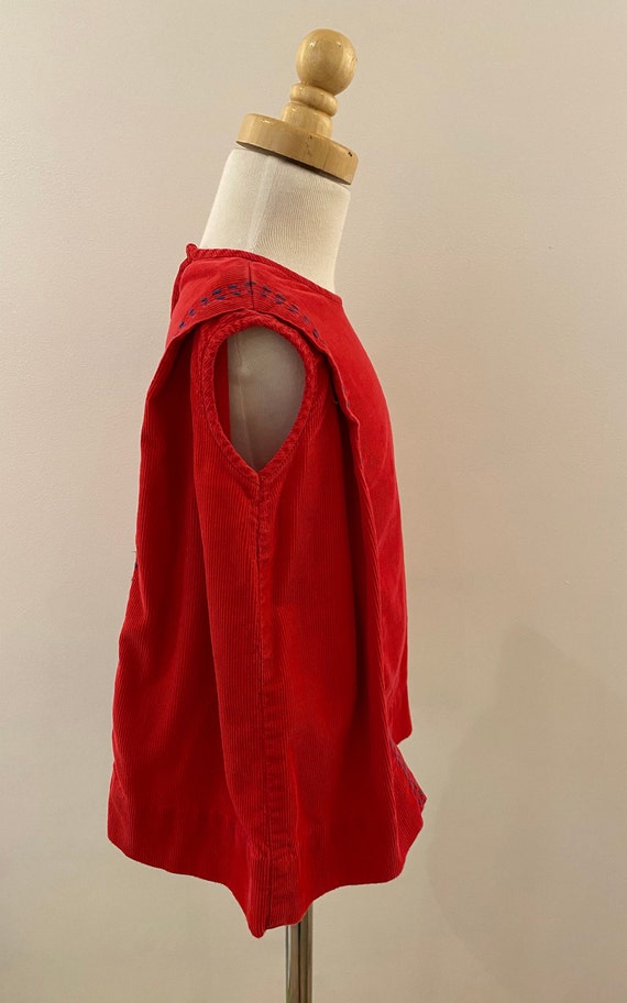 2PC Set Vintage Baby Girls Dresses/Red Plaid Dres… - image 6