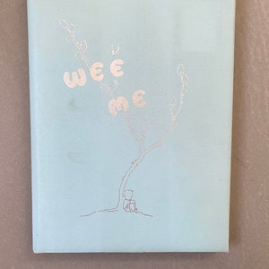 Jaren 1940 Gebruikt Vintage Baby Boek / Scrapbook Keepsake / Nursery Decor / Baby Album / Baby Record boek Pastel Blue Book door CR Gibson en Co, gemaakt USA