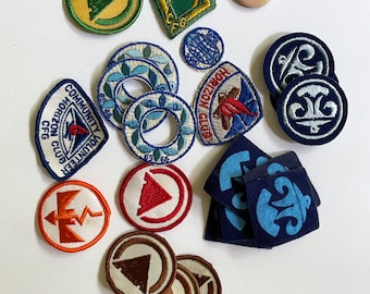 Patch per boy scout vintage degli anni '60 Patch per bambini da campo all'aperto Cub Scout Lotto misto