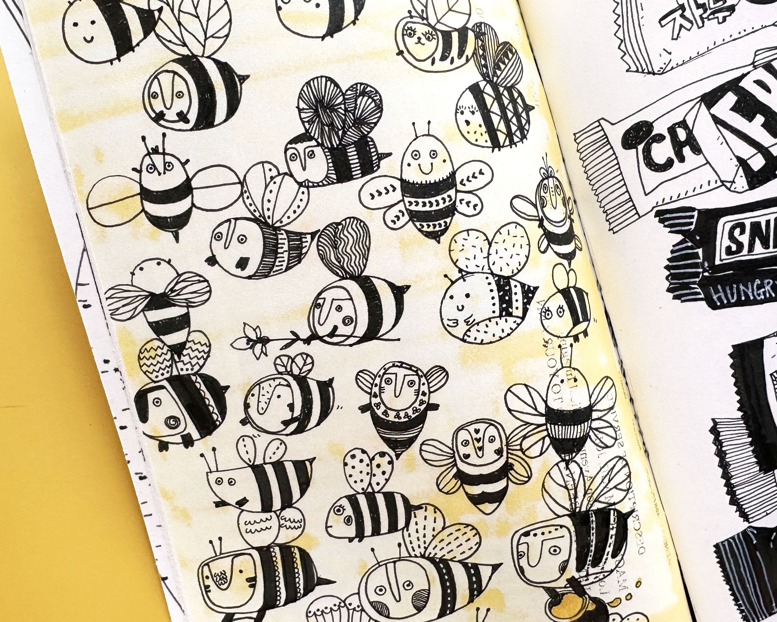 Sketchbook Zine Vol.3 - Collection of Pen Drawing - Illustration