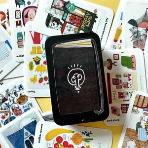 Sketchbook Zine Sticker in a tin case Artist gift image 4