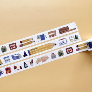 Washi Tape Stationery Collection 15mm x 10m