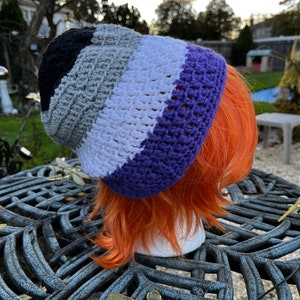 Crocheted Ace Flag Beanie