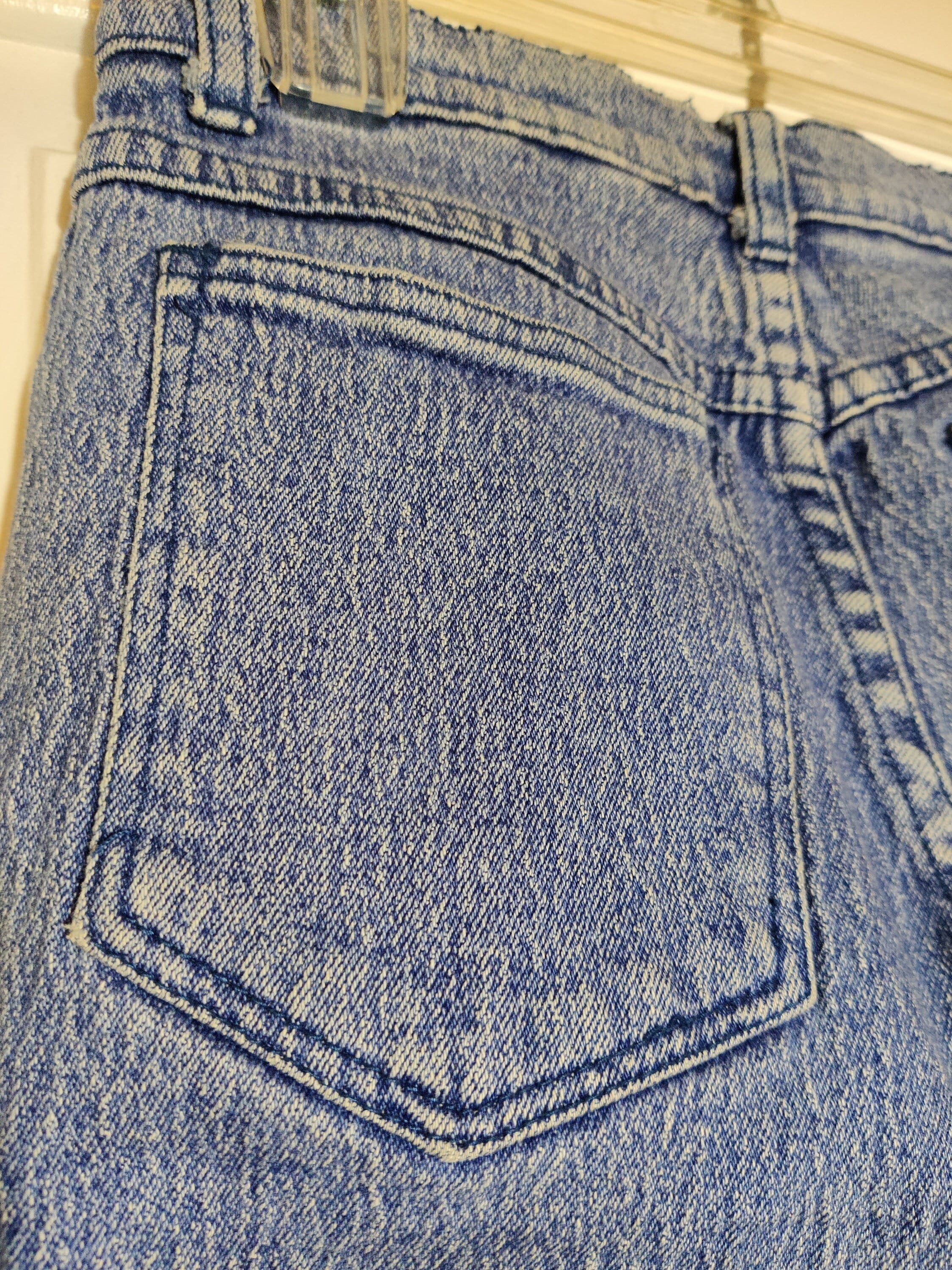 MetHera Women's Vintage Wash Bootcut Jeans - No-Gap Waist, 8 Inch Inseam