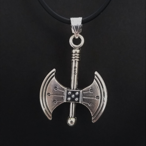 Minoan Labrys Double Headed Axe Pendant Silver 925 Size S-L/Ancient Greek & Norse Mythology Suvenir/Signet Minoan Symbol/Viking Axe Pendant