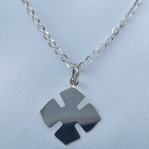 Cross Pendant Necklace for Men and Women Silver 925/Cross Amulet in Chain or Leather/Orthodox Symbol of Christianity/Religius Pentatif