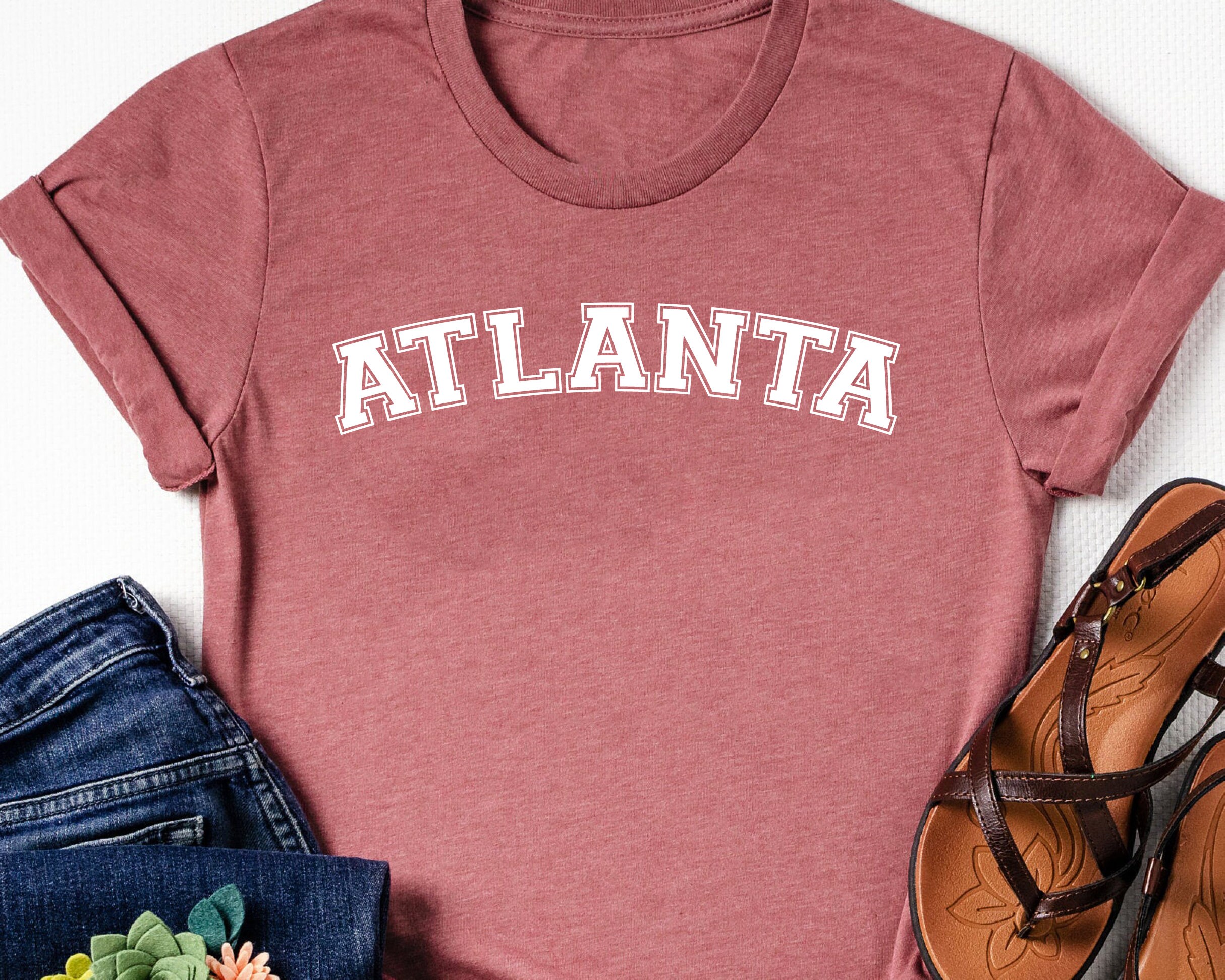 Atlanta shirt tee Atlanta tshirt MULTIPLE COLORS Etsy