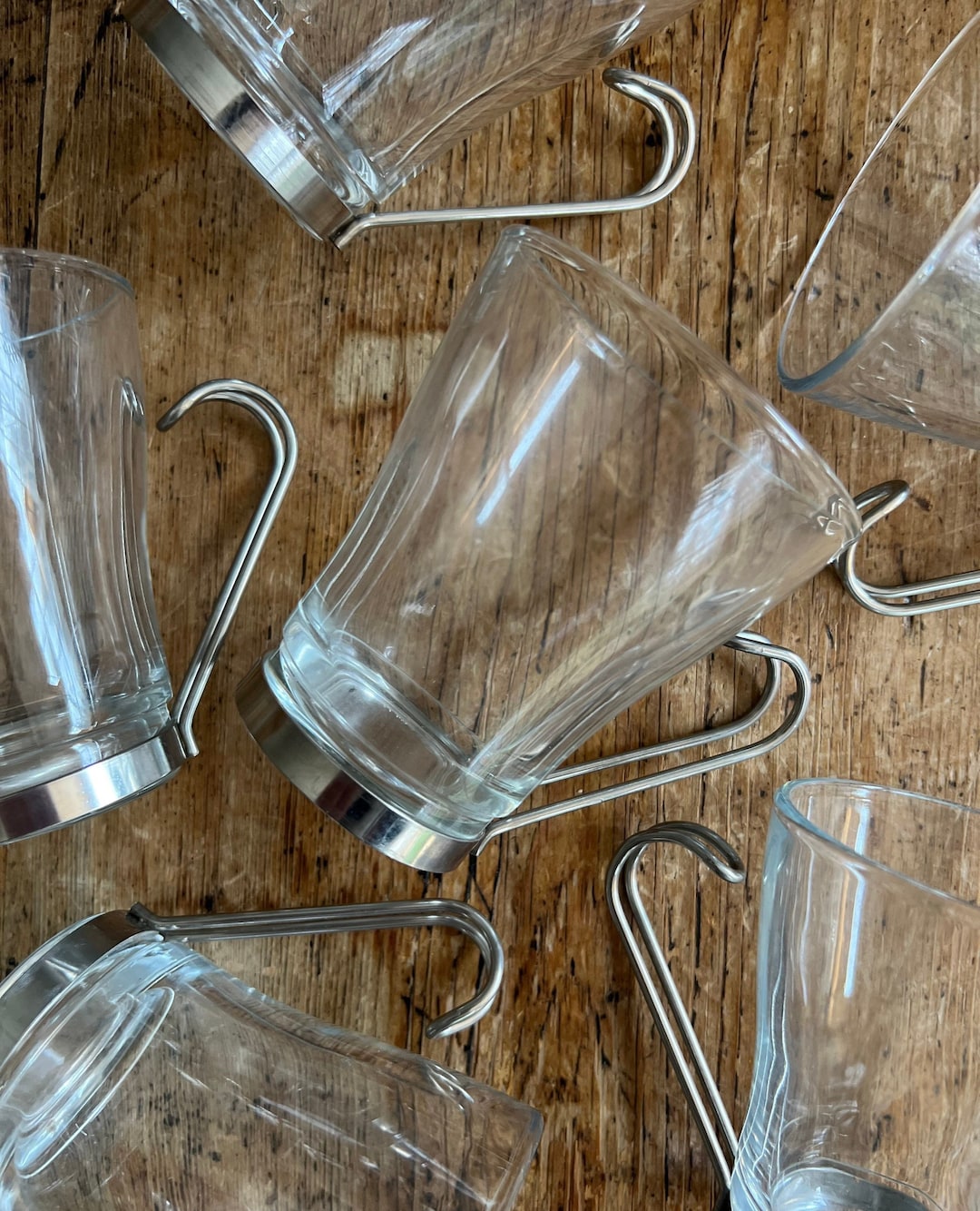 Vintage Bormioli Rocco Oslo Clear Glass Coffee Cups Etsy