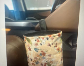 AUTUMN PETALS Car Trash Bag, 9x7 Car Trash Bin, New Car Gift, Car Organizer, Hanging Car Trash Bag, Floral Car Bag, Floral Car Garbage Bag