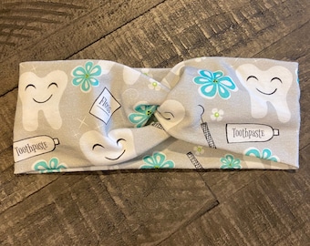 Diadema ancha con brillo brillante, diadema para higienista dental, diadema con dientes, diadema dental, diadema para dientes, diadema para dentista, regalo dental