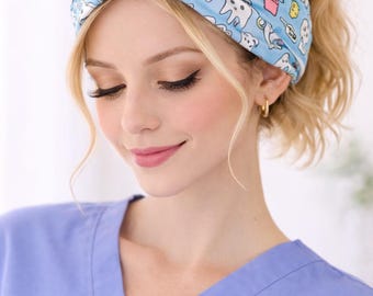 Diadema con dientes y brackets para mujer, diadema dental, diadema para higienista dental, regalo dental, diadema elástica, regalo para ortodoncista