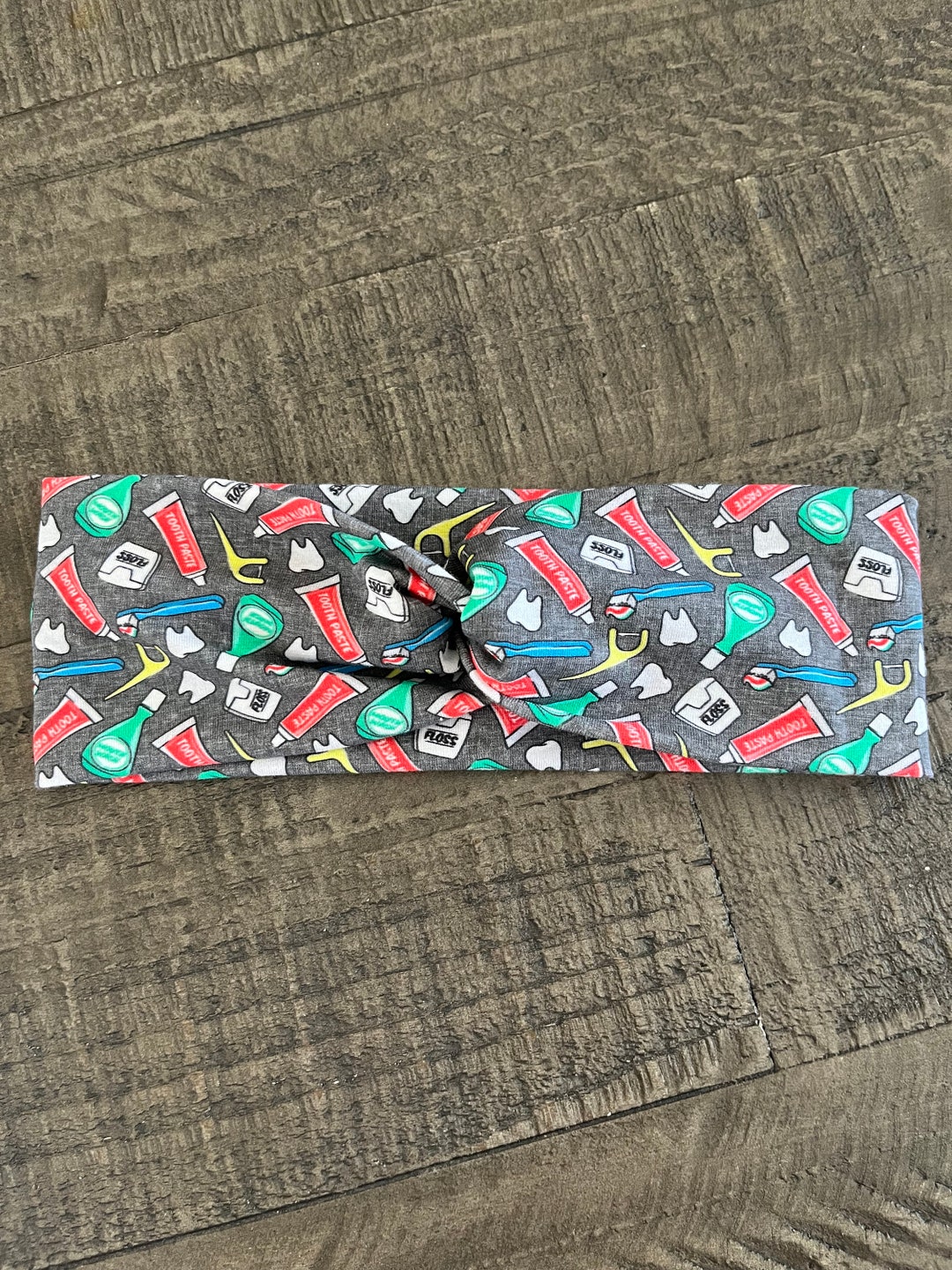 Dental Headband DENTAL CARE GRAY, Dental Headband, Teeth Headband