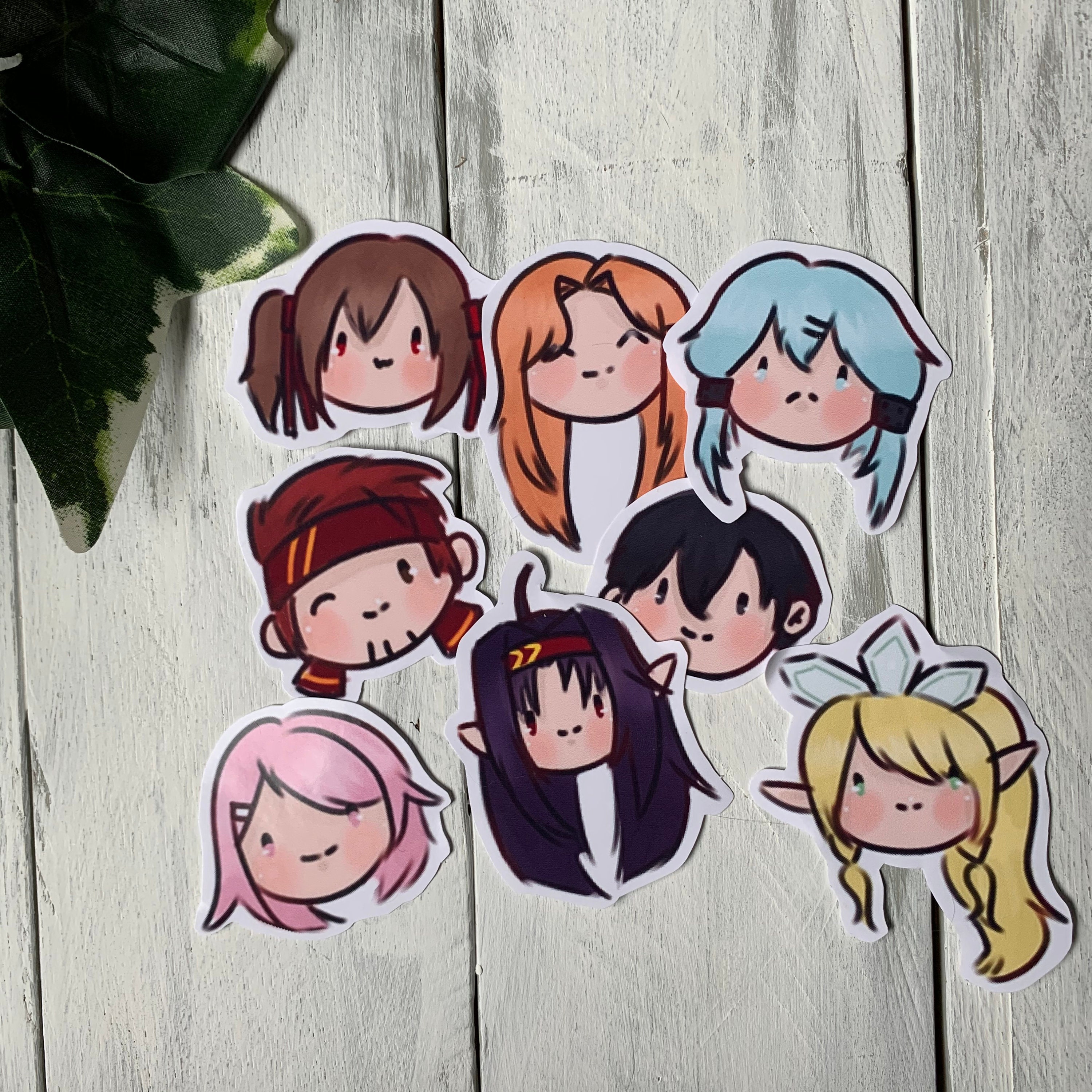 Sword Art Online Stickers 8 Pack Etsy