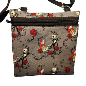Bolso bandolera Pesadilla antes de Navidad con correa ajustable