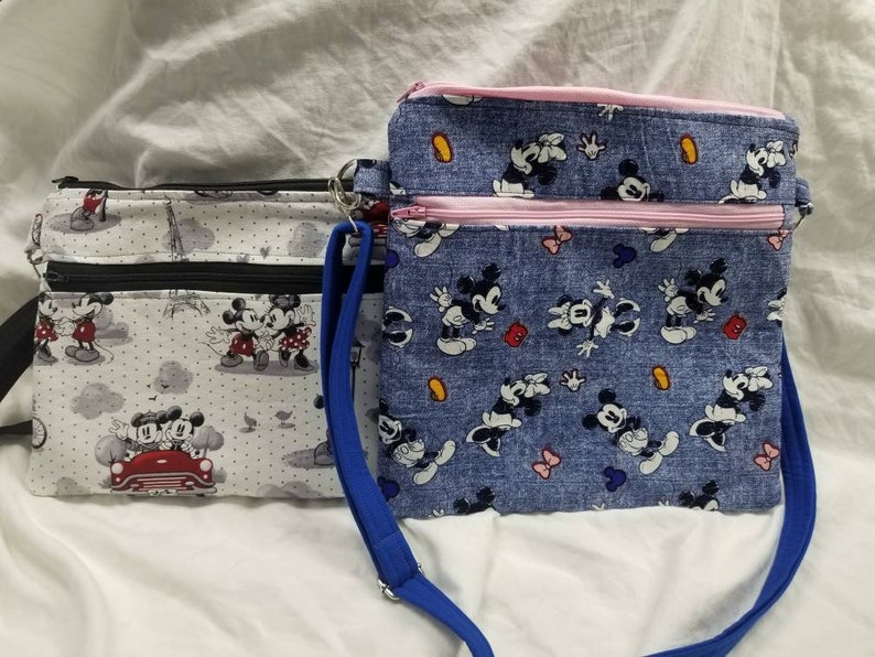 Set of 2 Mickey and Minnie Crossbody Bags