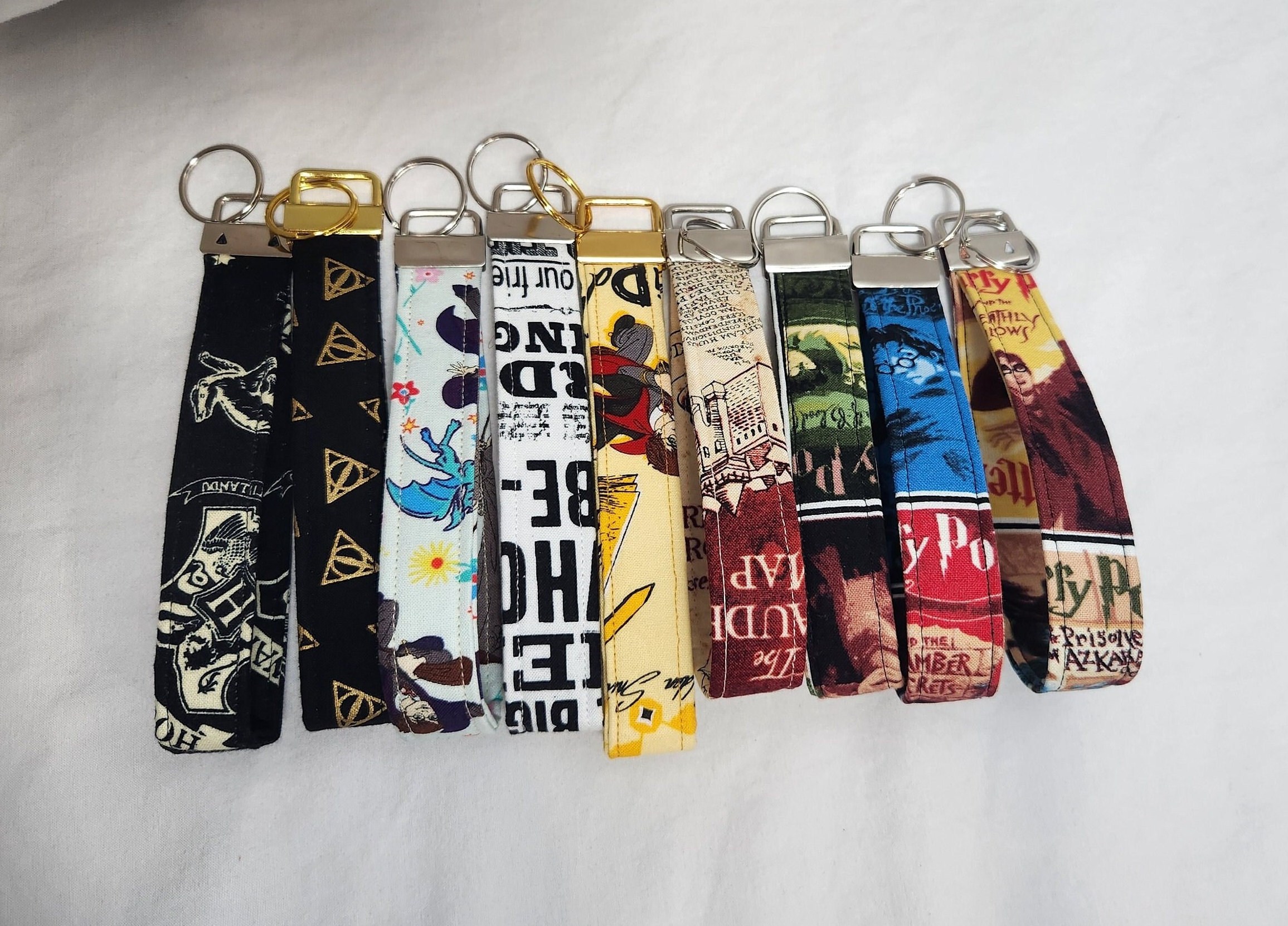 Harry Potter Ribbon on Strong Webbing Key Fob Keychain Wristlet