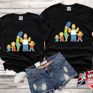 Lovers Movie All characters The Simpsons Family Funny Best gift Tshirt Top Men Women Ladies Gildan S-M-L-XL-XXL-3XL-4XL-5XL Unisex V363