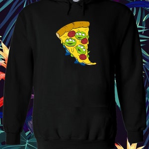 Disney Toy Story little green aliens pizza cute Hoodie Sweatshirt Pullover Men Women Ladies Gildan S-M-L-XL-XXL-3XL-4XL-5XL Unisex V610