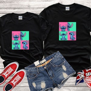 Disney point lilo ohana signifie famille Cute famille drôle Tshirt Top Hommes Femmes Gildan S-M-L-XL-XXL-3XL-4XL-5XL Unisex V296