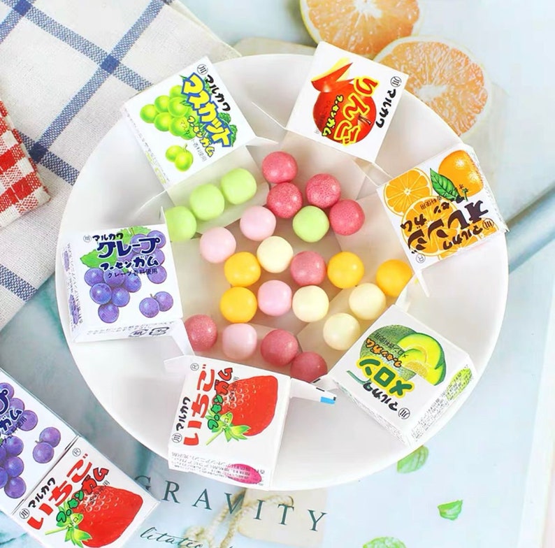 Marukawa Fruit Gum Box Japanese Dagashi Snack Etsy