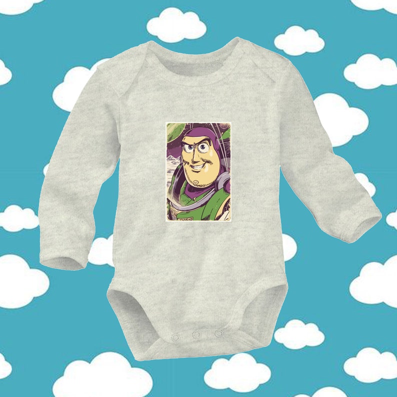Disney Toy Story 4 Main Character Buzz Lightyear Family Cute Trendy Newborn Baby 0-24 Months Girl Boy Long Sleeve V10
