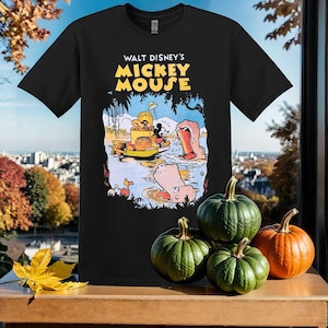 Vintage Mickey Mouse Shirt, T-Shirt Tshirt T Shirt Hoodie Unisex Men Women Kids (S-5XL) | Gildan Top for Boys & Girls SY859