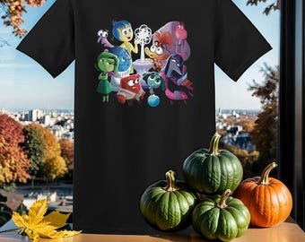 Camiseta con el personaje de Disney Pixar Inside Out 2, camiseta, sudadera con capucha, unisex, para hombre, mujer y niño (S-5XL) / Gildan Top para niños y niñas SY399