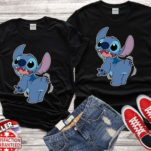 Disney stitch Lilo & Stitch Ohana Stitch lovers Best gift Tshirt Top Men Women Ladies Gildan S-M-L-XL-XXL-3XL-4XL-5XL Unisex V58