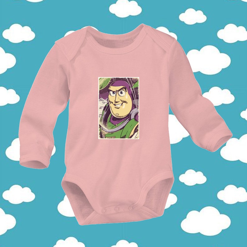Disney Toy Story 4 Main Character Buzz Lightyear Family Cute Trendy Newborn Baby 0-24 Months Girl Boy Long Sleeve V10