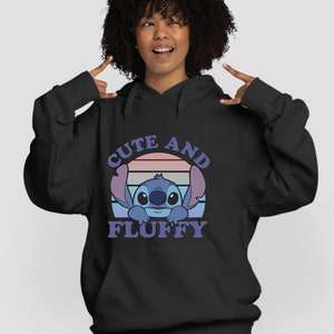 Disney ponto bonito e fofo citações engraçado coxo moletom com capuz masculino feminino senhoras S-M-L-XL-XXL-3XL-4XL-5XL unissex v825 imagem 1