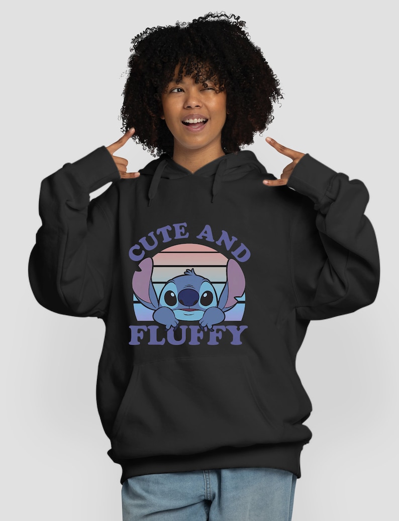 Disney ponto bonito e fofo citações engraçado coxo moletom com capuz masculino feminino senhoras S-M-L-XL-XXL-3XL-4XL-5XL unissex v825 imagem 1