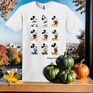Disney Mickey Mouse Through The T-Shirt Tshirt T Shirt Hoodie Unisex Men Women Kids (S-5XL) | Gildan Top for Boys & Girls SY259