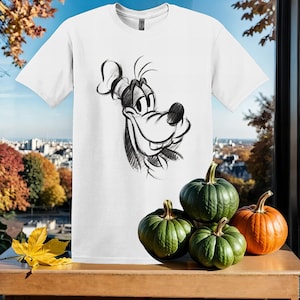 Disney Een Goofy Movie Goofy Sketch T-shirt T-shirt T-shirt Hoodie Unisex Mannen Vrouwen Kinderen (S-5XL) | Gildan-top voor jongens en meisjes SX42