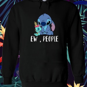 Disney stitch lilo stitch aw pessoas engraçado moletom com capuz pulôver inverno das mulheres dos homens senhoras gildan S-M-L-XL-XXL-3XL-4XL unisex v602
