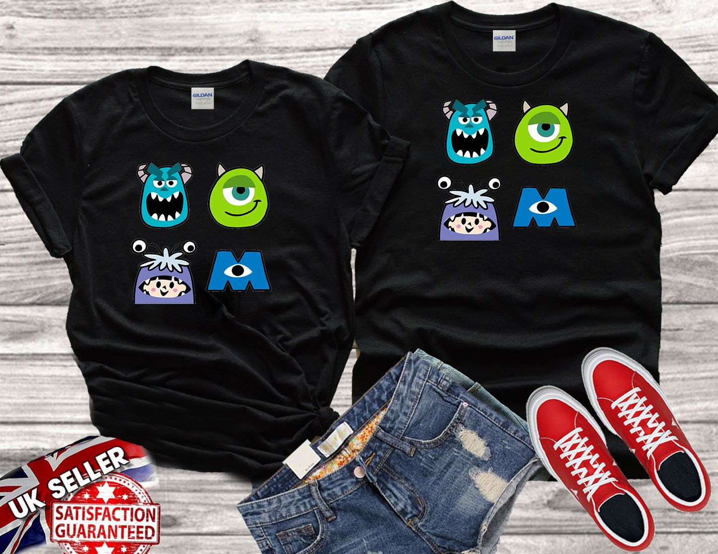 Discover Maglietta T-Shirt Disney Monster Inc Disney Cartoon Anime Mike Carino Uomo Donna Bambini