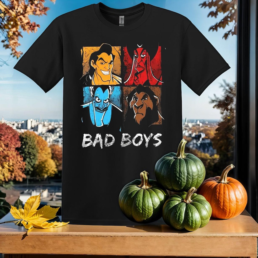 Bad Boys Villains Disney T-shirt T-shirt T-shirt z kapturem