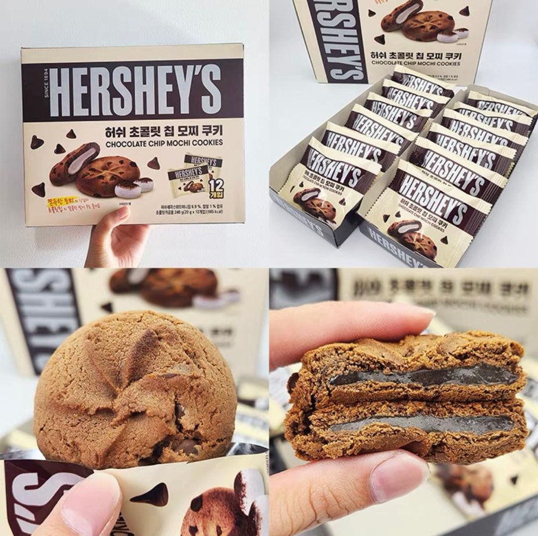 Official Korean Hershey's Chocolate Chip Mochi Cookies 12 Etsy