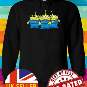 Disney Toy Story 4 Three Aliens Family Funny Hoodie Sweatshirt Pullover Winter Men Women Ladies Gildan S-M-L-XL-XXL-3XL-4XL-5XL Unisex V200