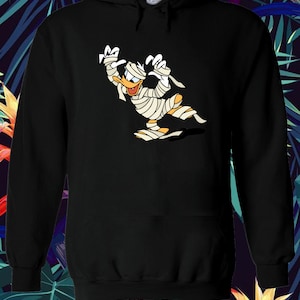 Disney Donald duck Halloween costume mummy Best gift Hoodie Sweatshirt Pullover Men WomenGildan S-M-L-XL-XXL-3XL-4XL Unisex V624