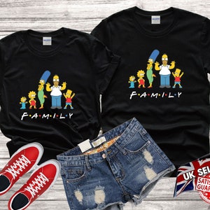 Los Simpsons Bart Simpson Cartoon Camiseta de tv familiar Top Hombres Mujeres Damas Gildan S-M-L-XL-XXL-3XL-4XL-5XL Unisex V382