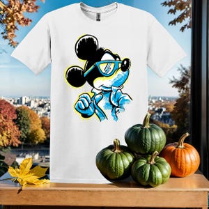 Disney Mickey Mouse Icy Cool T-Shirt Tshirt T Shirt Hoodie Unisex Men Women Kids (S-5XL) | Gildan Top for Boys & Girls SY253