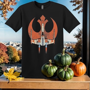 Vintage Retro Star Wars X-Wing T-Shirt Tshirt T Shirt Hoodie Unisex Men Women Kids (S-5XL) | Gildan Top for Boys & Girls SY870