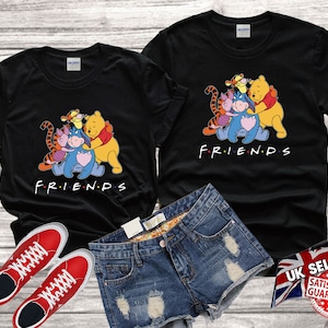 Disney Winnie the the pooh piglet eeyore tigger  TV Show Cute Tshirt Top Men Women Gildan S-M-L-XL-XXL-3XL-4XL-5XL Unisex V356
