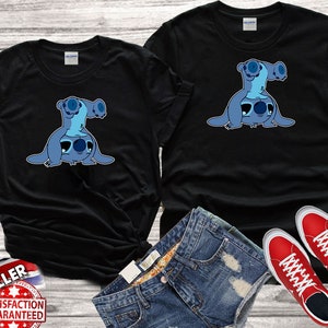Disney stitch Lilo & Stitch Ohana Stitch lovers Best gift Tshirt Top Men Women Ladies Gildan S-M-L-XL-XXL-3XL-4XL-5XL Unisex V59