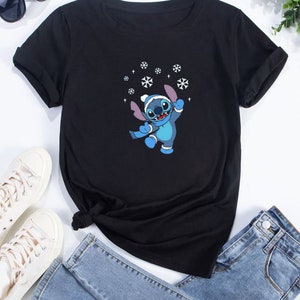 Disney Stitch Christmas thanksgiving boxing day present best gift Tshirt Top Men Women Ladies Gildan S-M-L-XL-XXL-3XL-4XL-5XL Unisex V918
