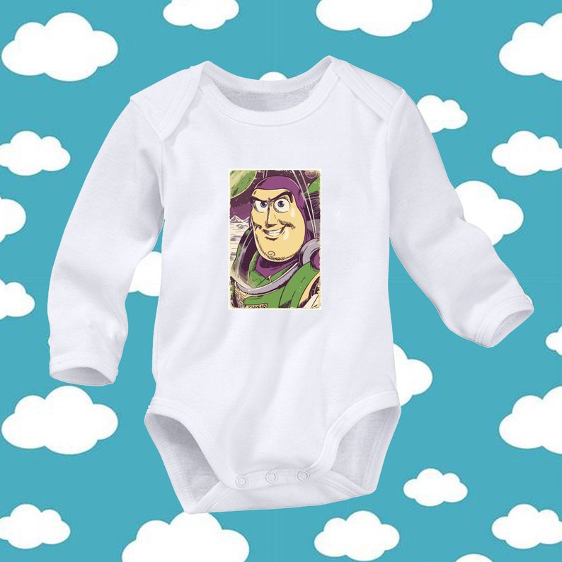 Disney Toy Story 4 Main Character Buzz Lightyear Family Cute Trendy Newborn Baby 0-24 Months Girl Boy Long Sleeve V10