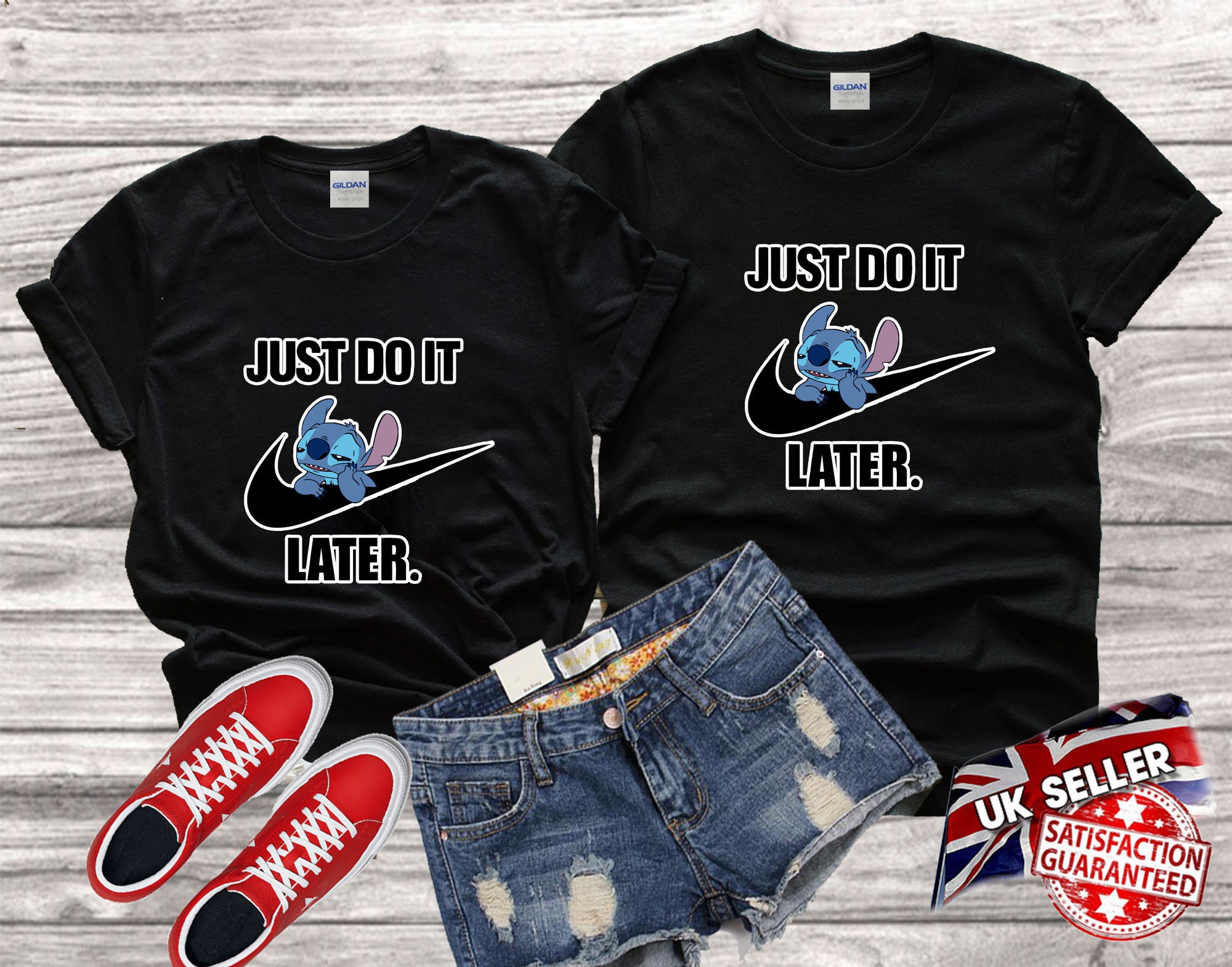 Disney Stitch just do it later lazy stitch quotes funny cute Etsy