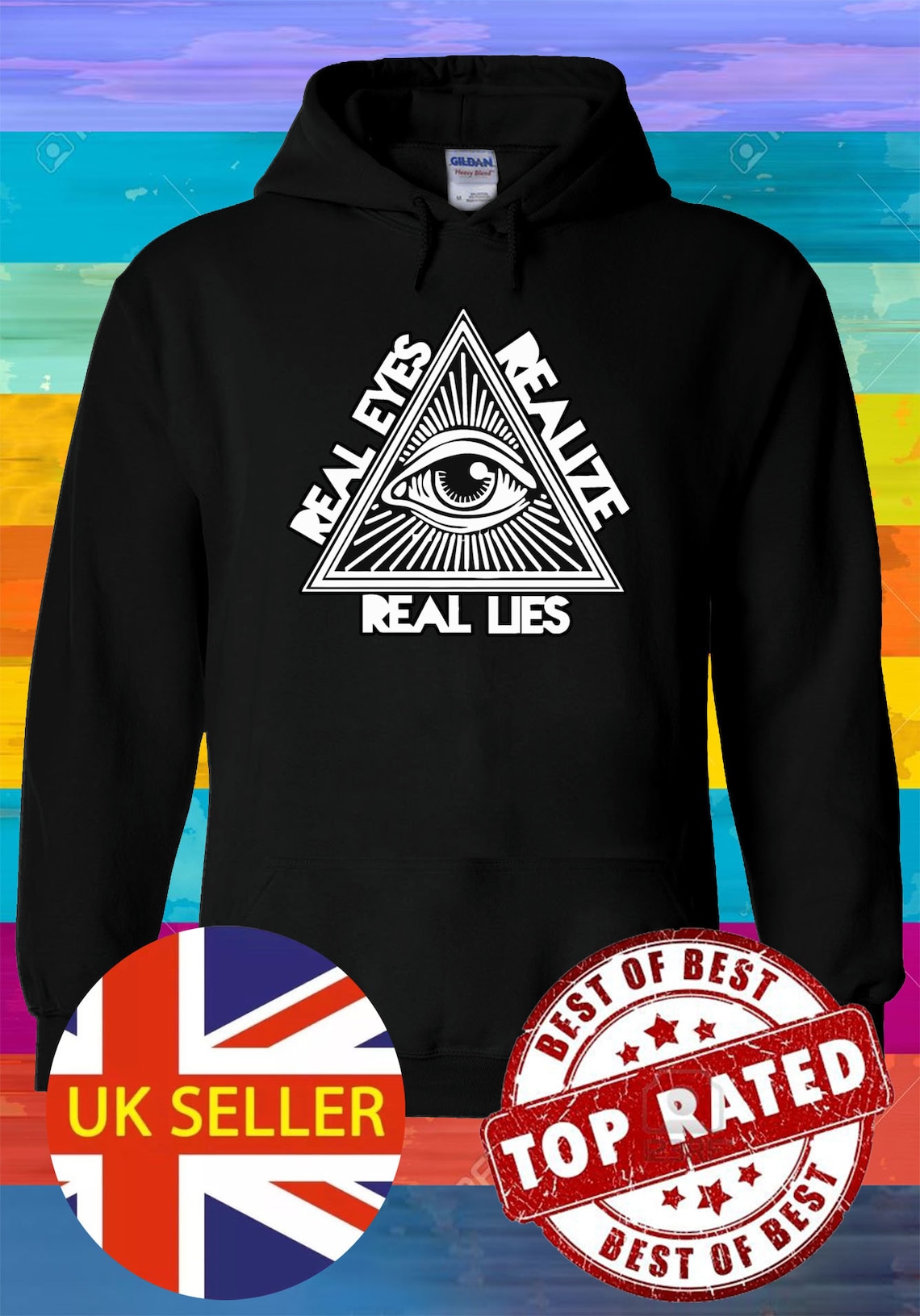Real Eyes Realize Real Lies Pullover